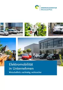 Titelbild der Broschüre "Elektromobilität in Unternehmen"