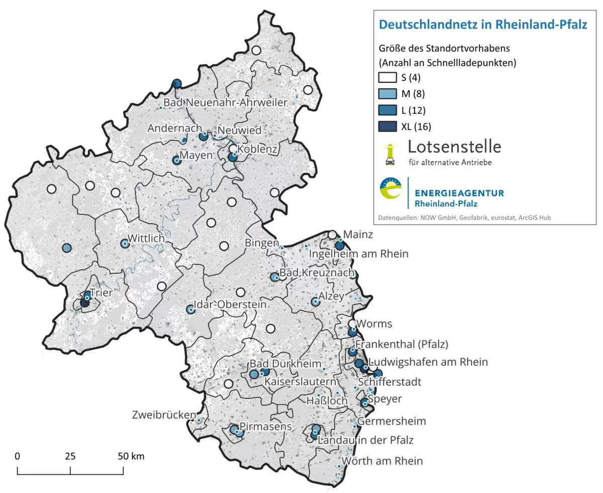 Karte Deutschlandnetz